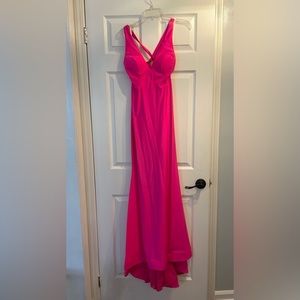 Barbie pink formal/prom dress.